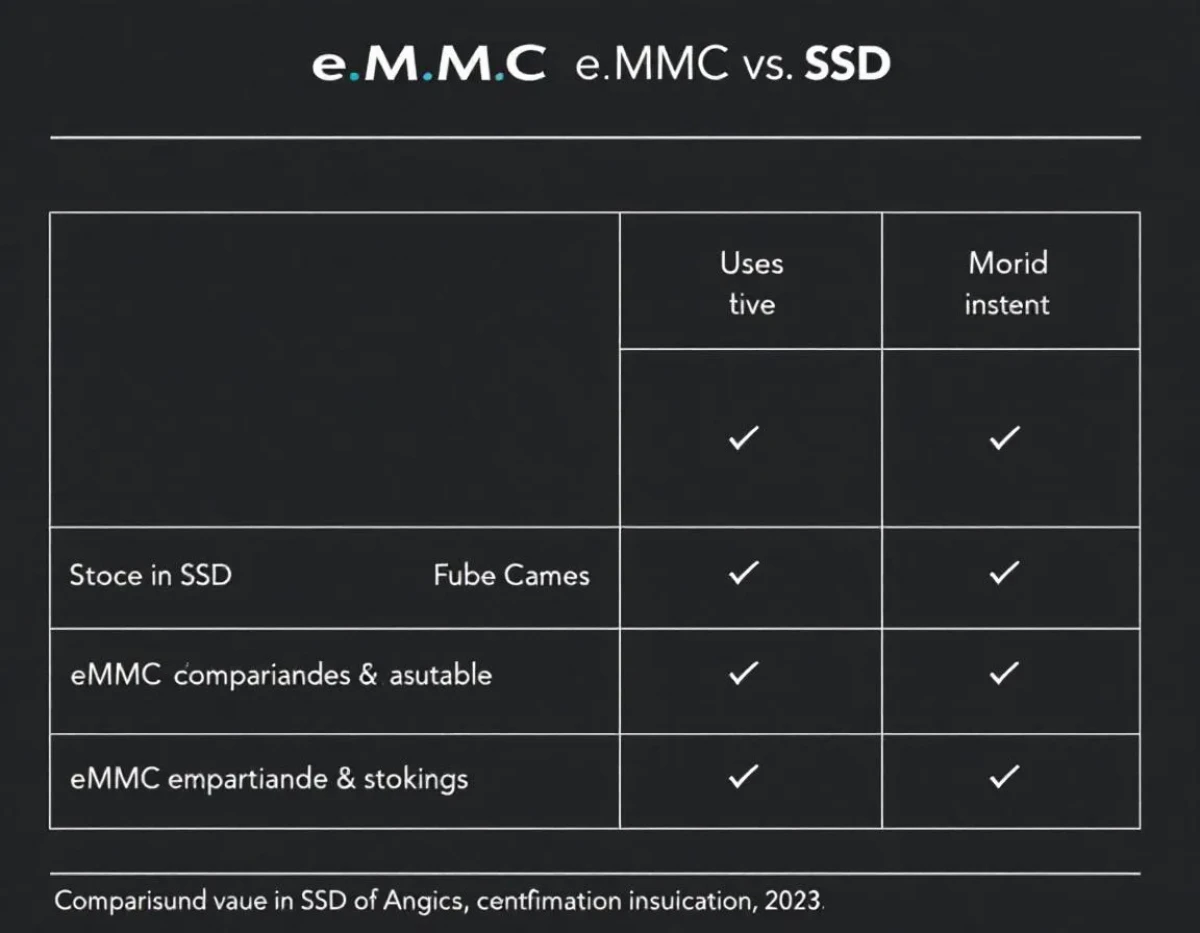 eMMC vs SSD : Analyse comparative des technologies de stockage et leur impact sur les performances